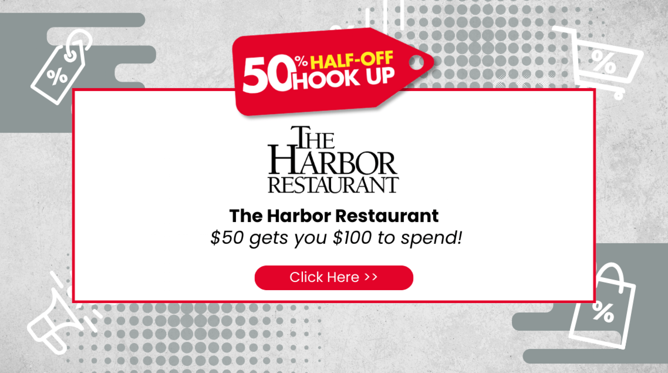 Promo HalfOffHookUp Harbor 1